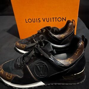 Louis Vuitton Black and Brown Monogram Sneakers